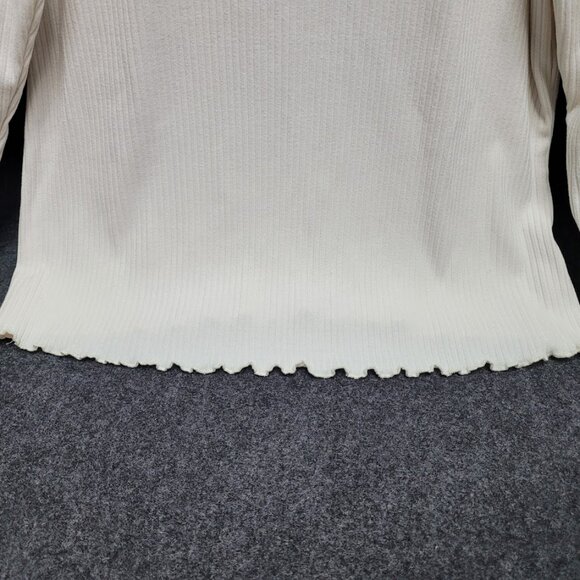 Show Me Your Mumu Lettuce Edge Turtleneck Women's Layer Up Top XXL - Picture 5 of 7